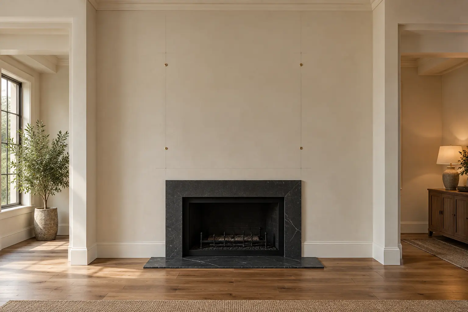 Sconce Panel Overmantel — before design concept