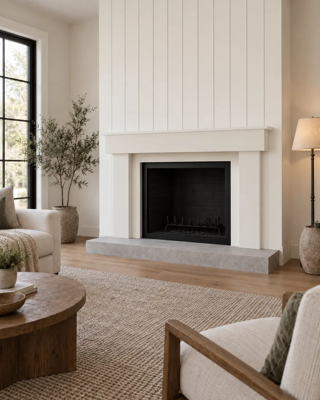 Painted Farmhouse Shiplap — after design concept