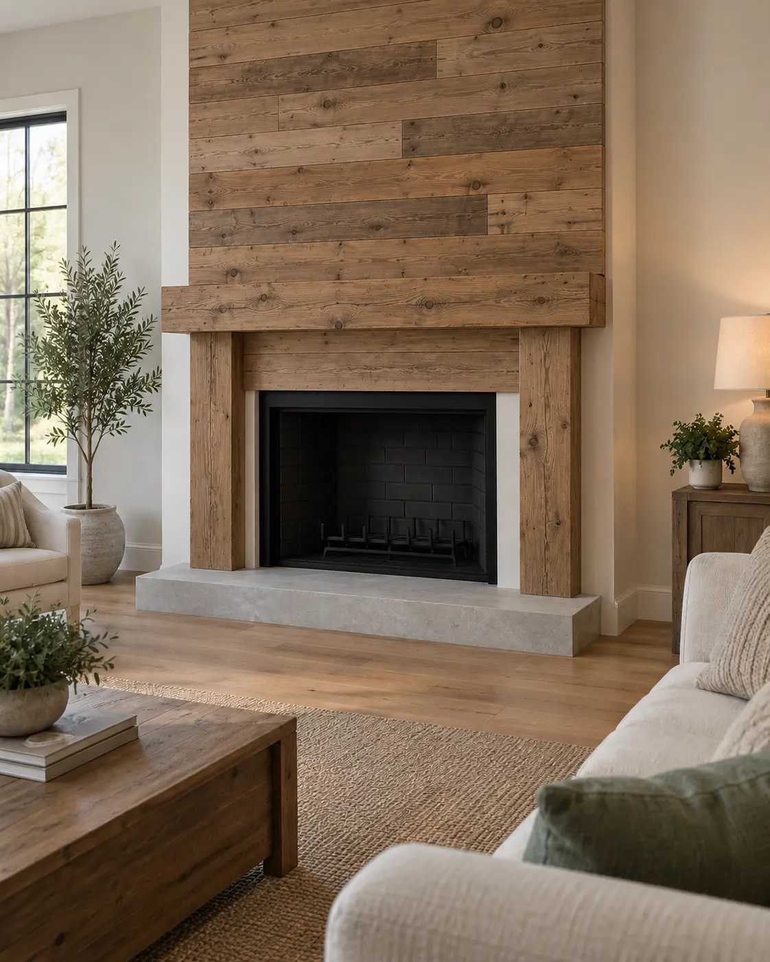Reclaimed Pine Wrap — after design concept