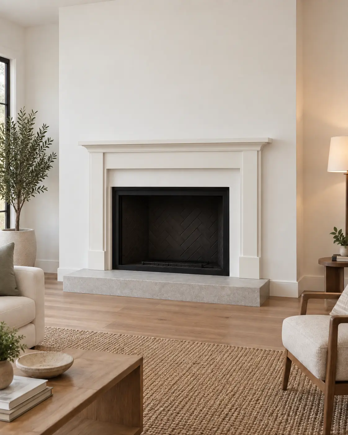 Transitional Stepped Mantel — after design concept