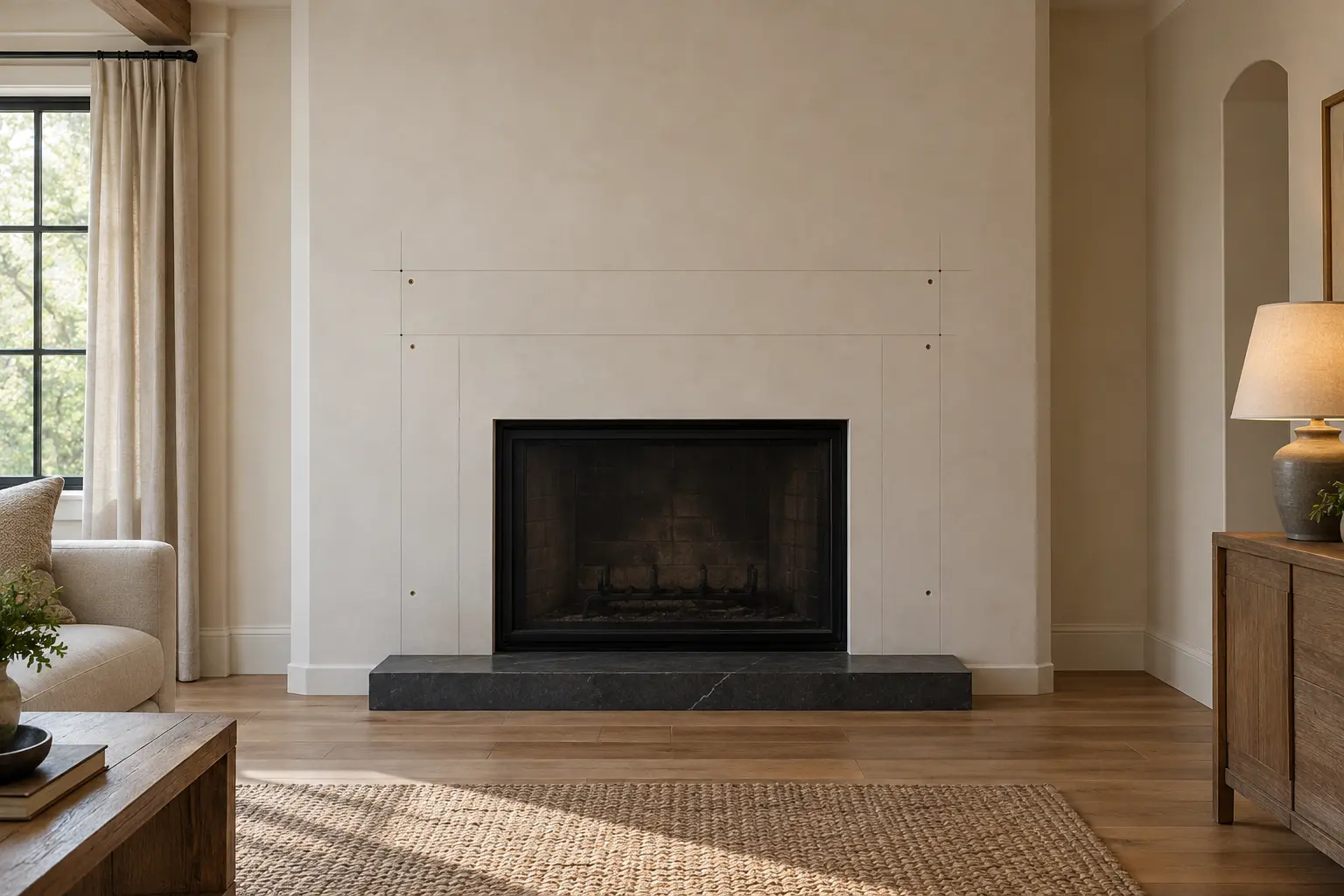 Builder Cove Mantel — before design concept