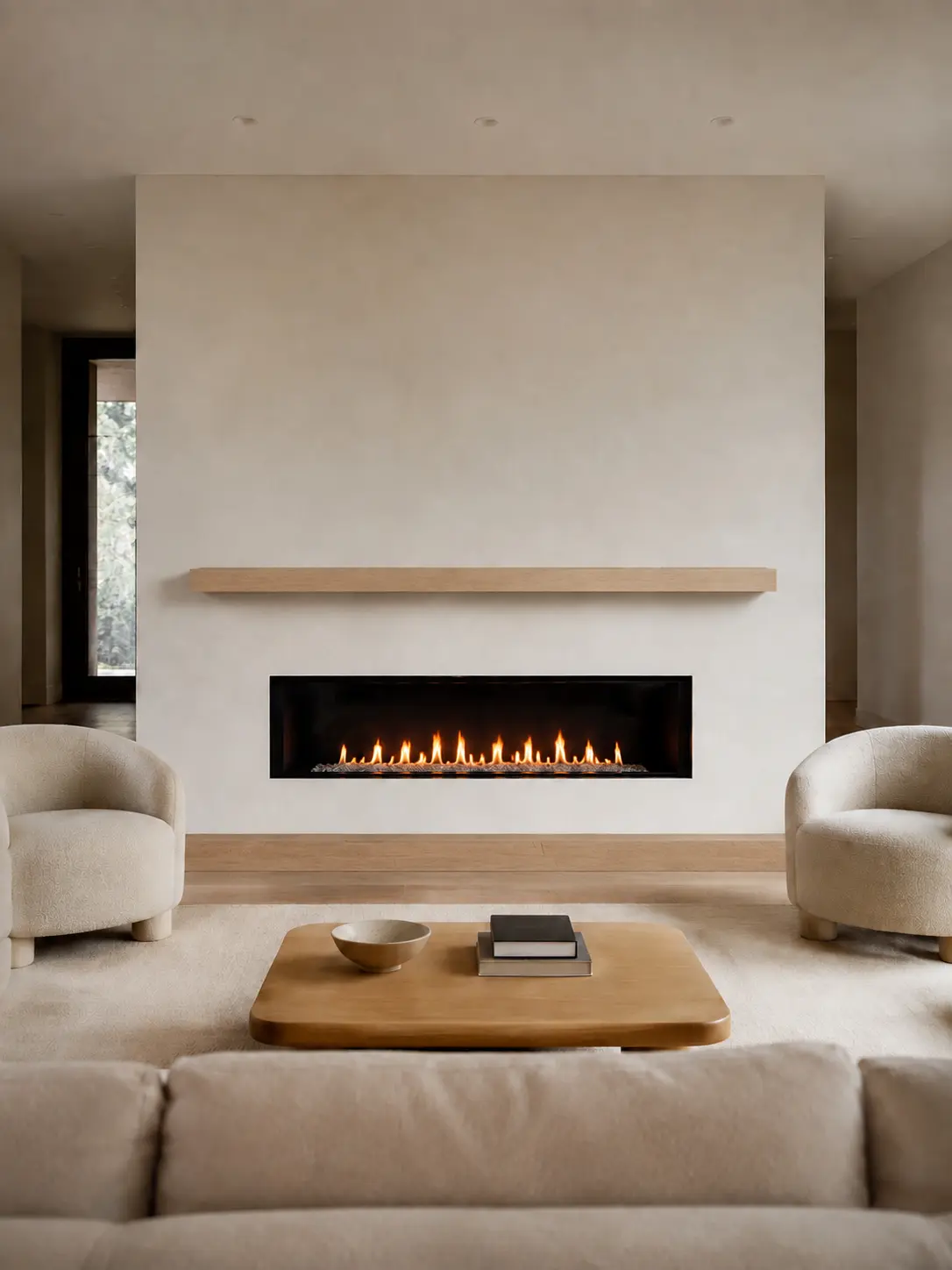 Floating Mantel — illustrative design