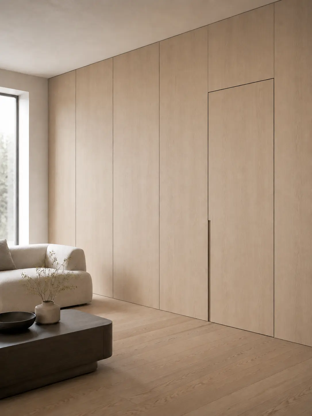 Concealed Panel Door — illustrative design