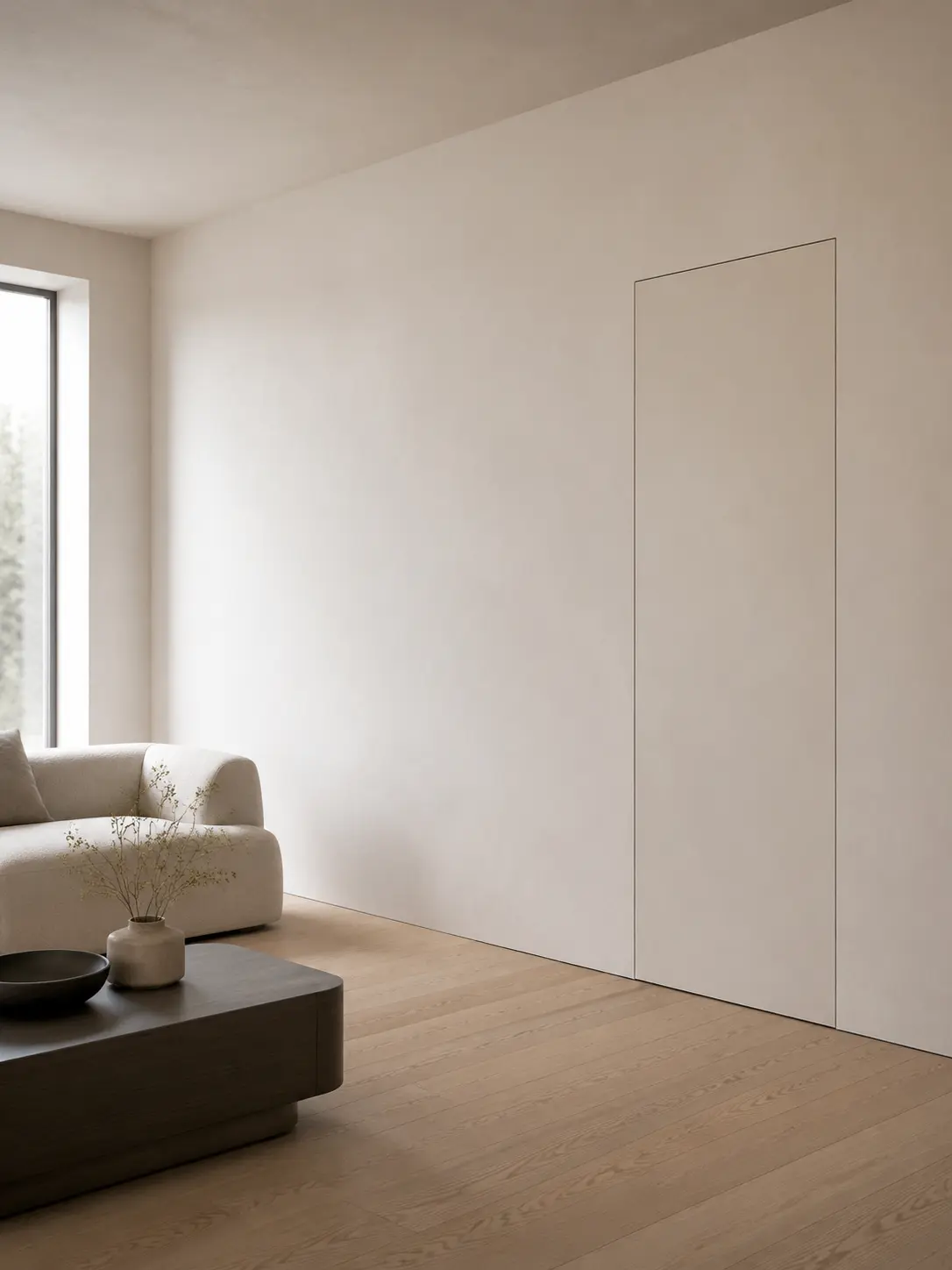 Concealed Panel Door — before design concept