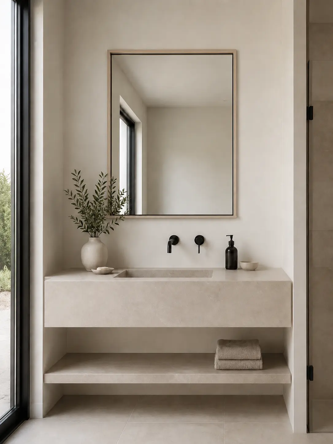 Bathroom Mirror Frame — illustrative design