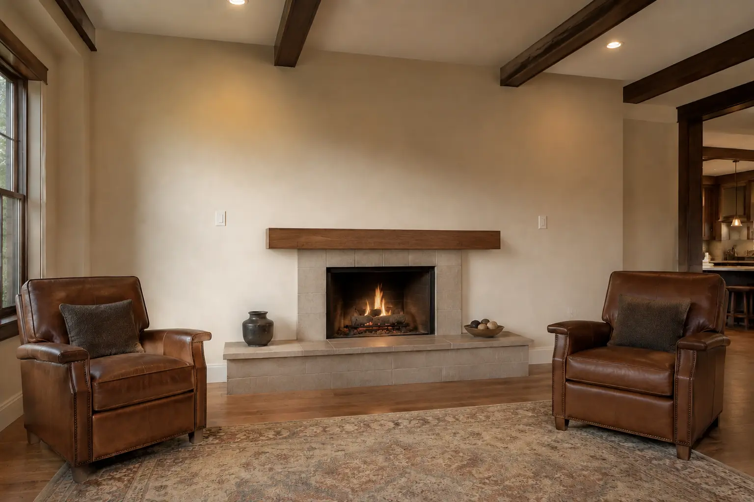Floating Mantel — illustrative design