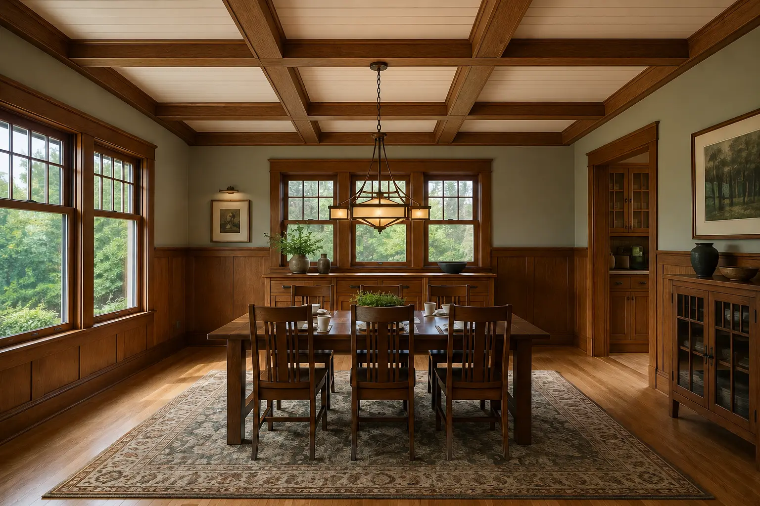 Coffered Ceiling — illustrative design
