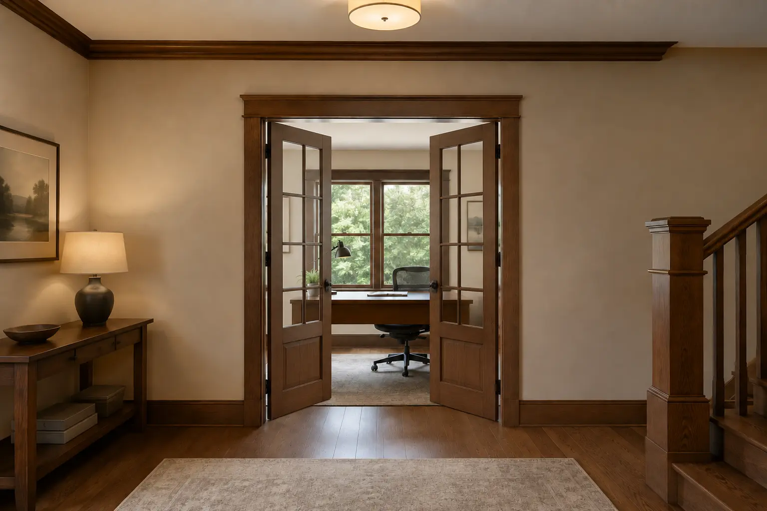 Paired French Doors — illustrative design