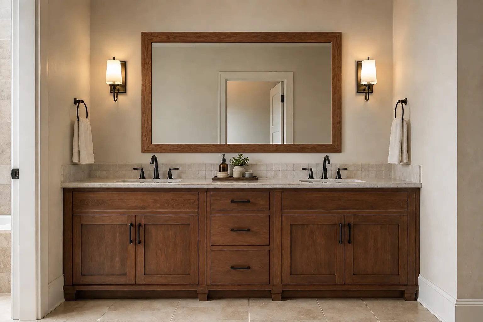 Bathroom Mirror Frame — illustrative design