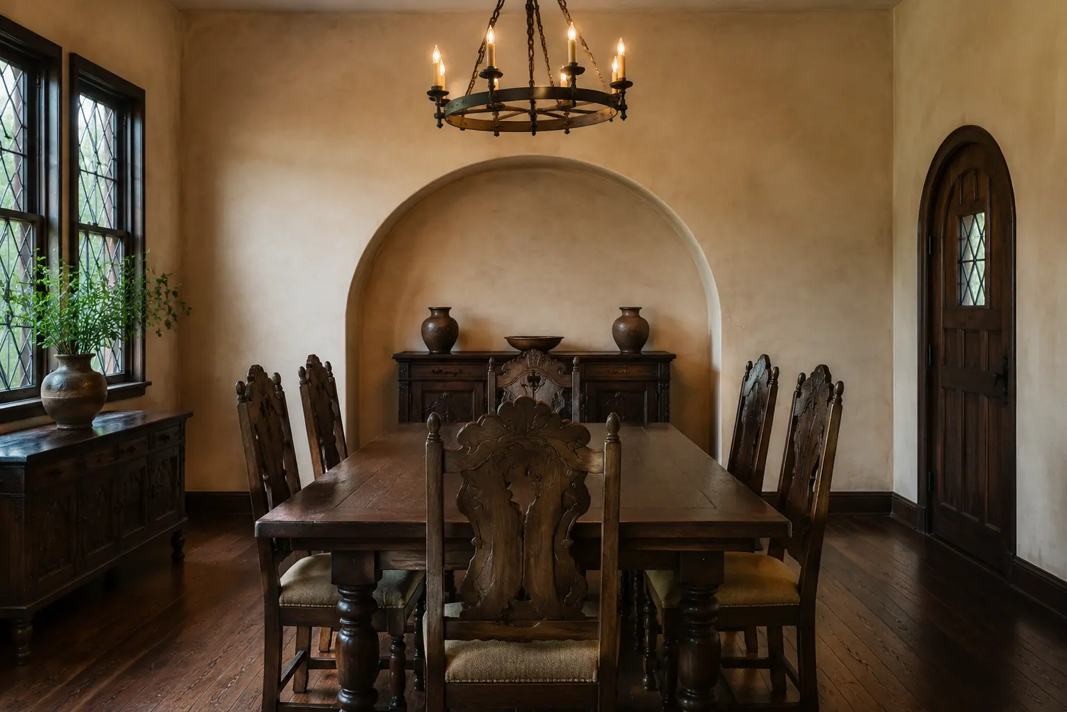 Dining Feature Wall — before design concept