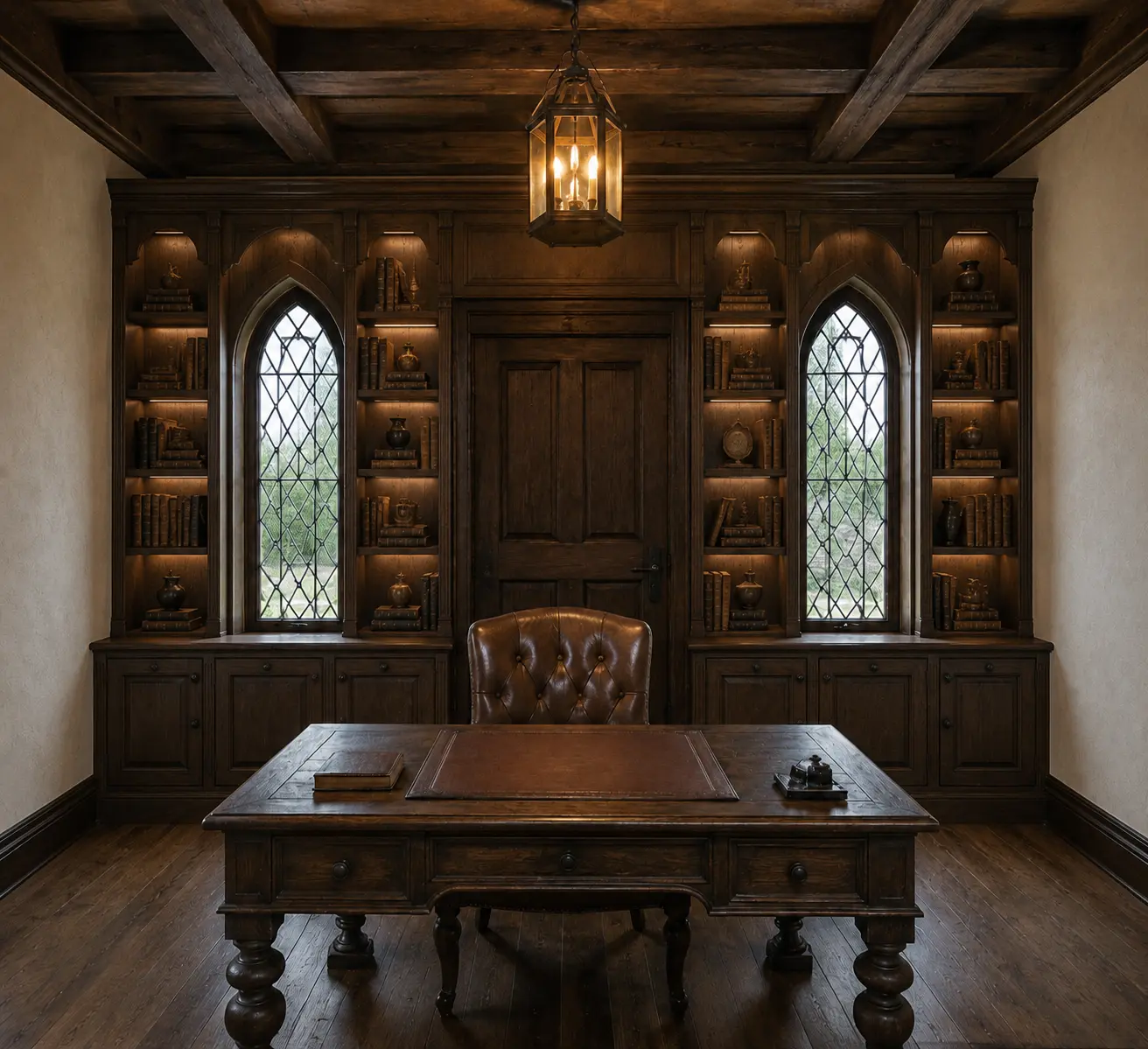 Library / Built-in Wall — illustrative design