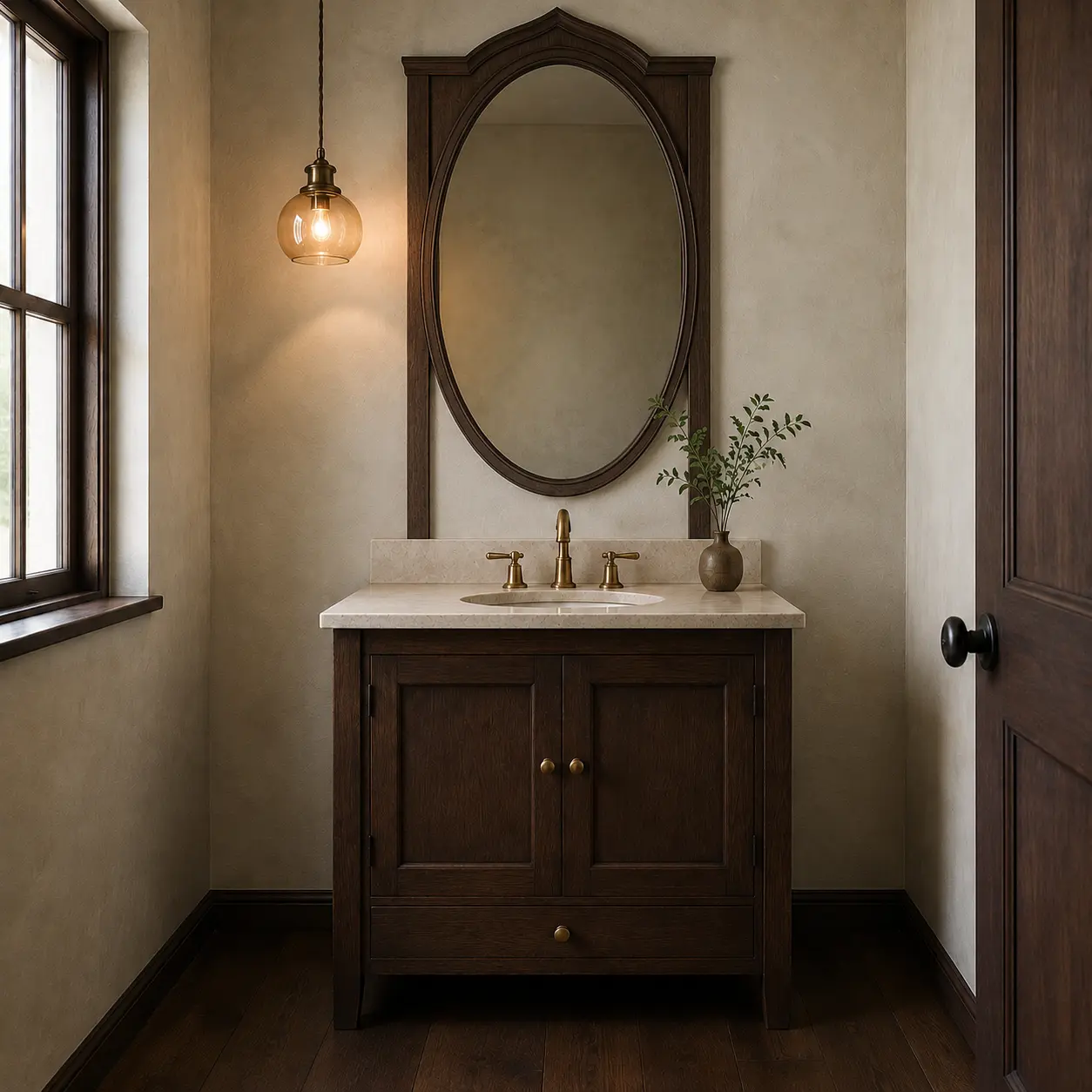 Powder Mirror Feature — illustrative design