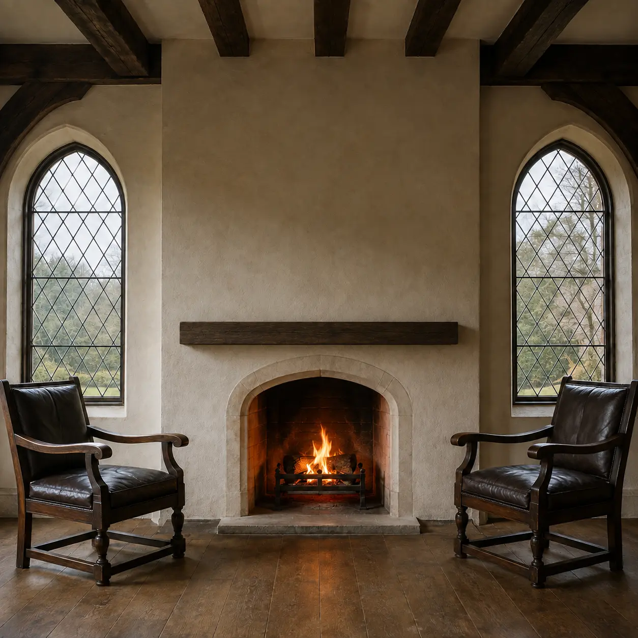 Floating Mantel — illustrative design