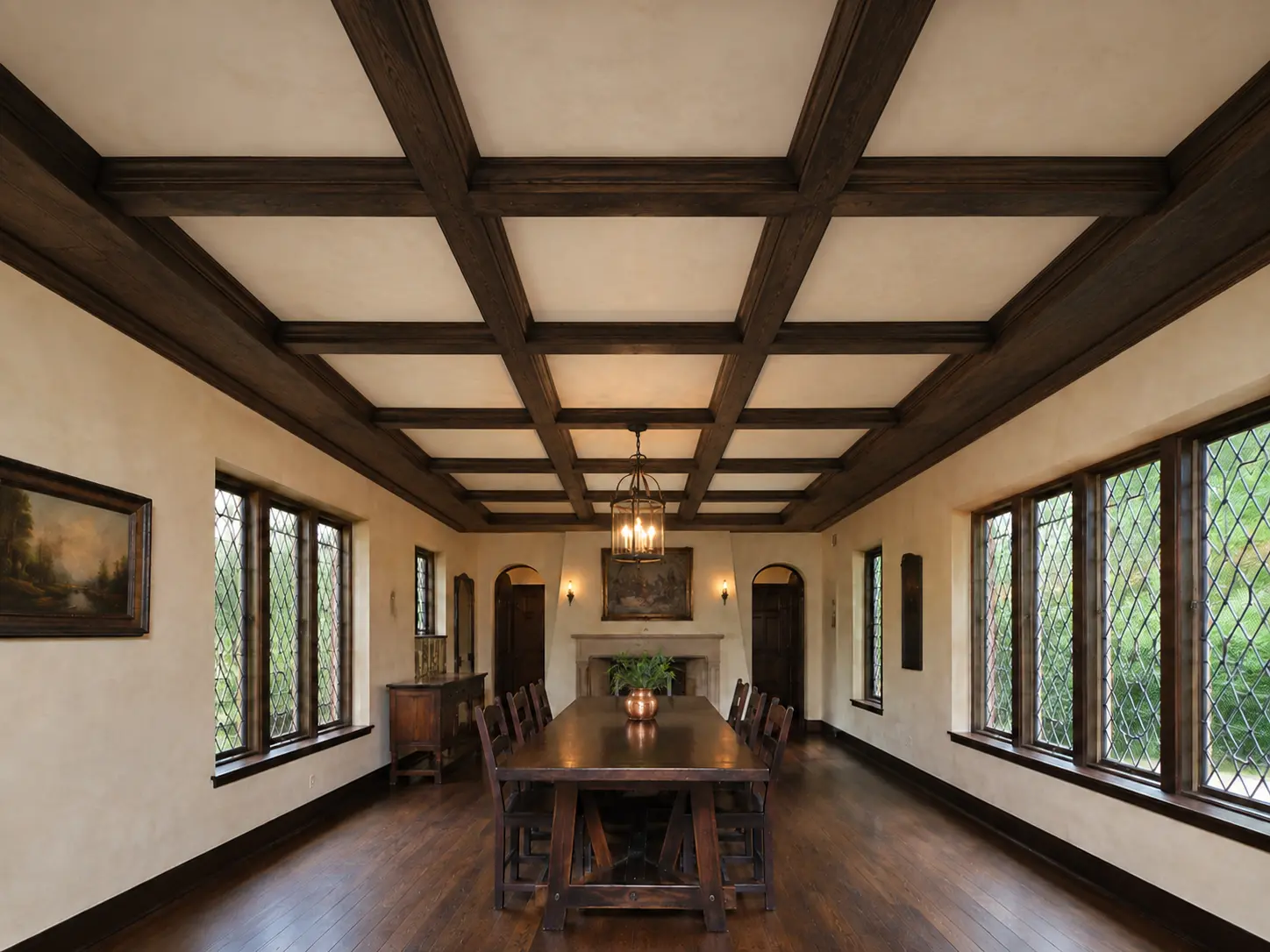 Coffered Ceiling — illustrative design