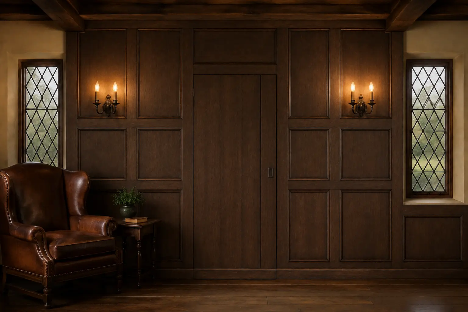 Concealed Panel Door — illustrative design
