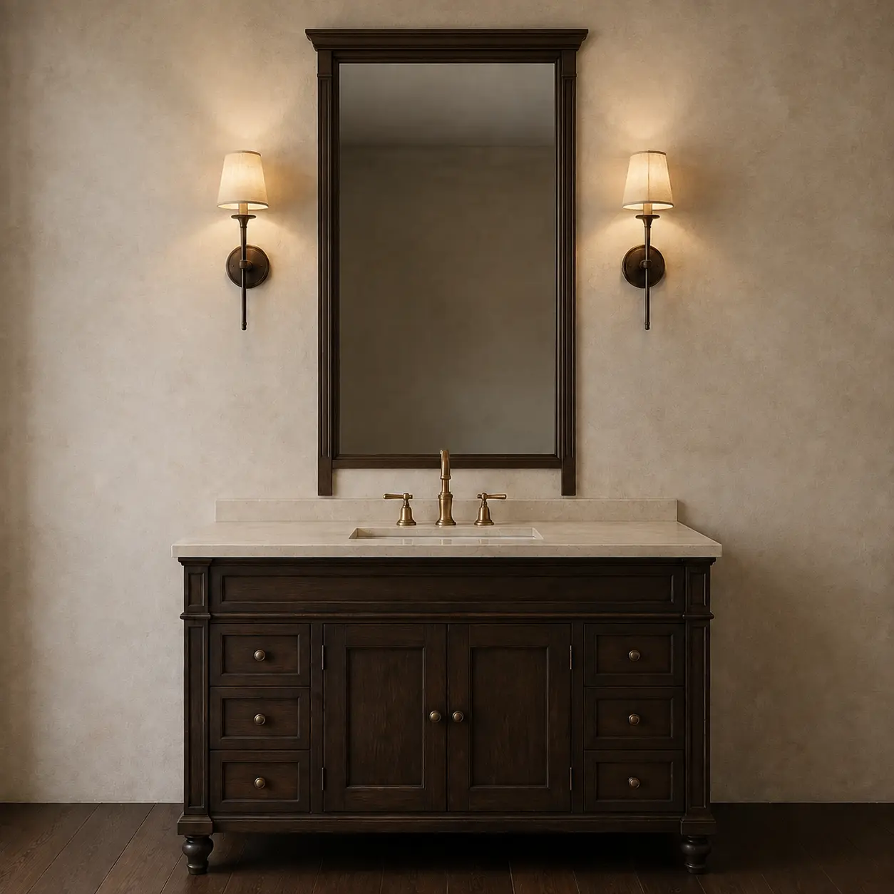 Bathroom Mirror Frame — illustrative design