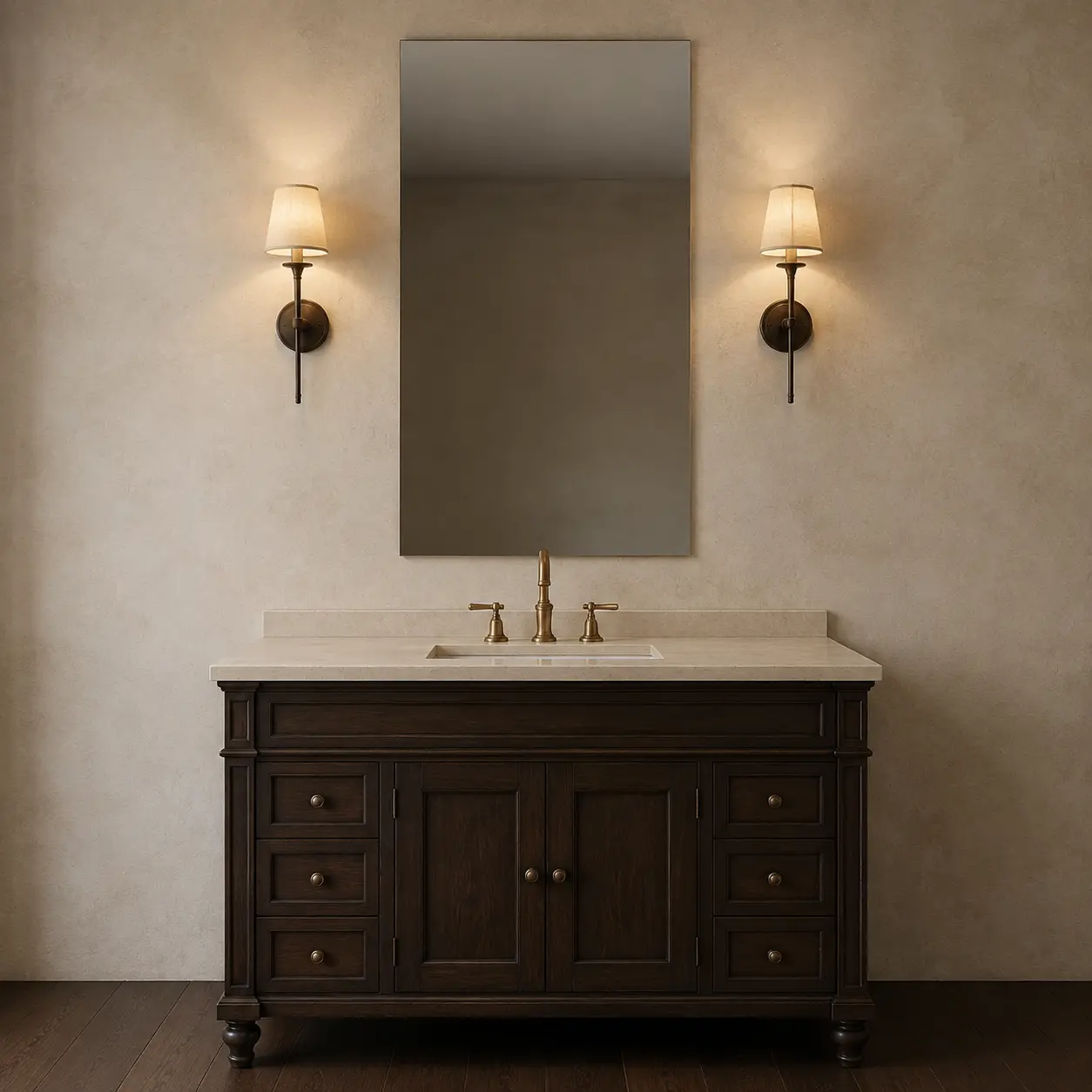 Bathroom Mirror Frame — before design concept