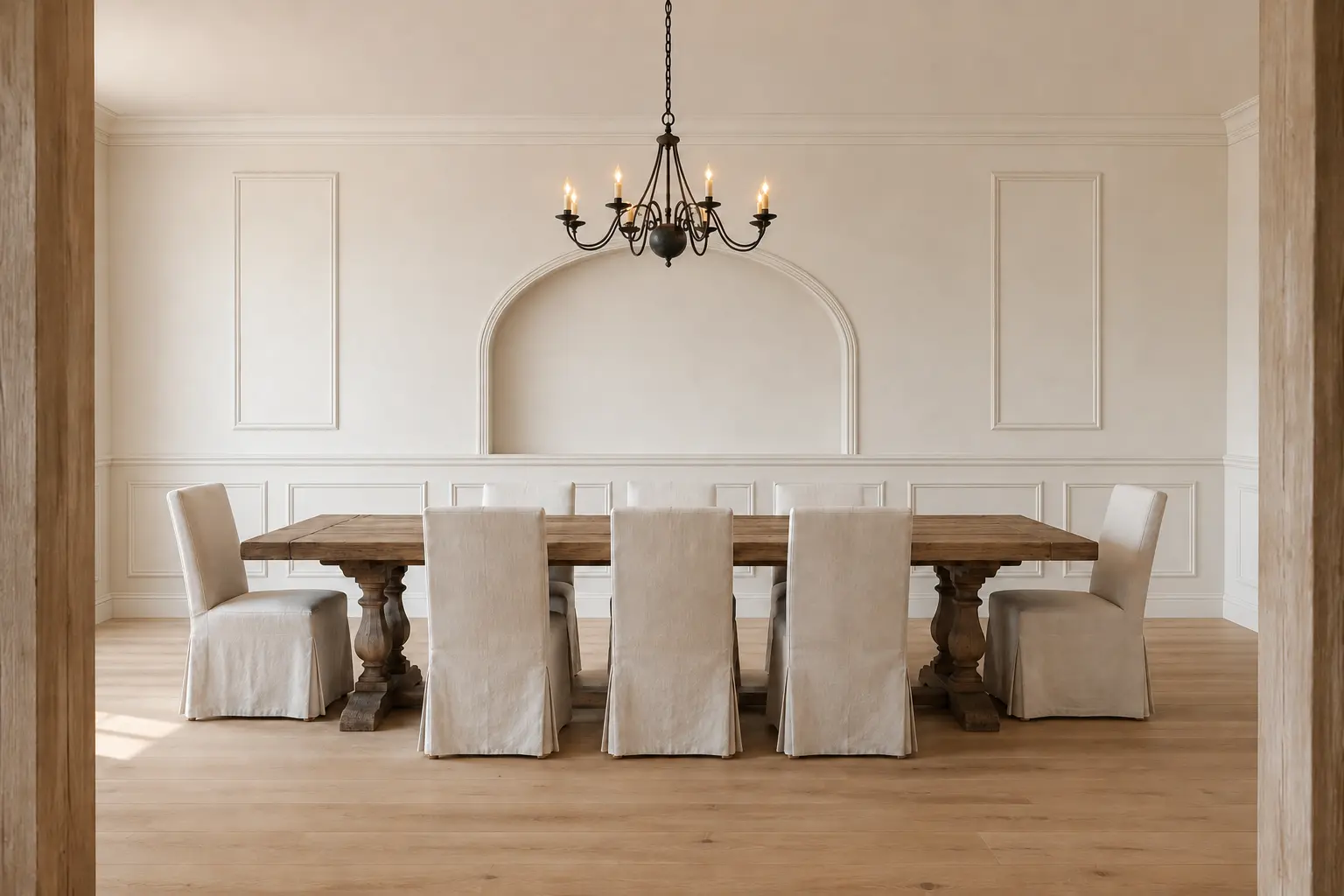 Dining Feature Wall — illustrative design