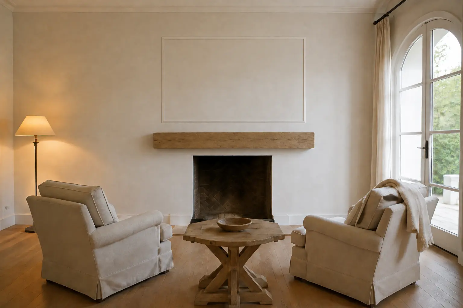 Floating Mantel — illustrative design