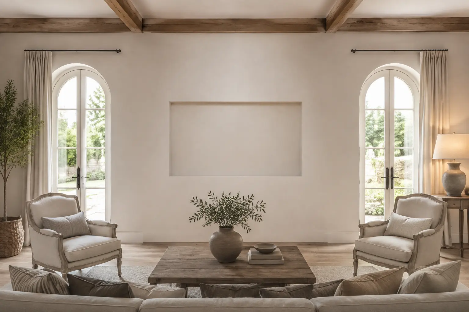 Full Built-in Library Wall — before design concept