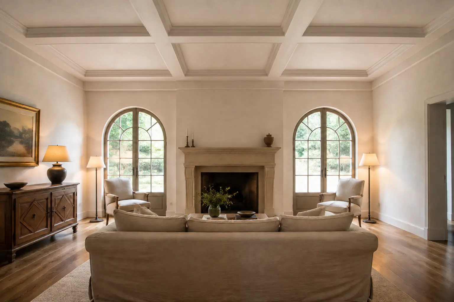 Coffered Ceiling — illustrative design