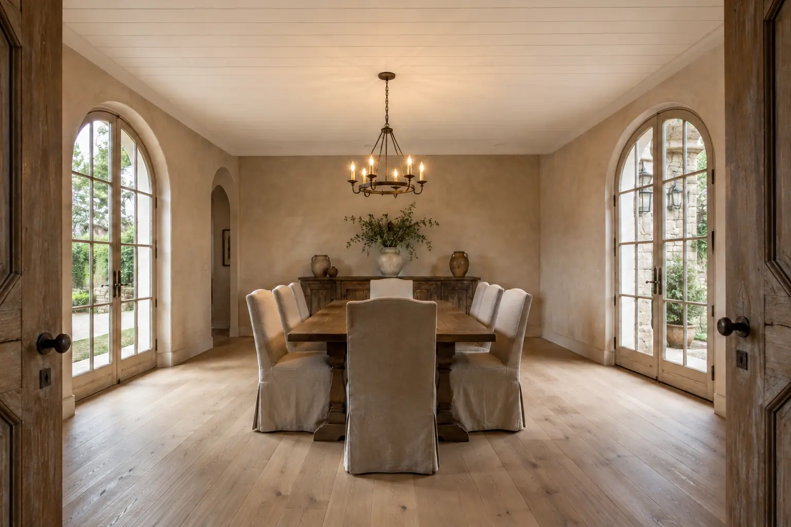 T&G Ceiling + Cross Beam — illustrative design