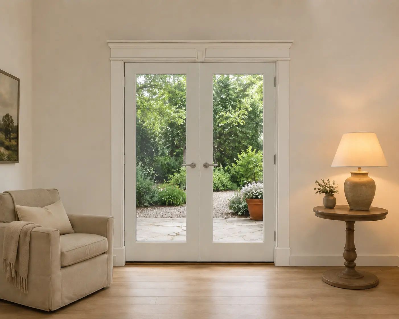 Paired French Doors — illustrative design