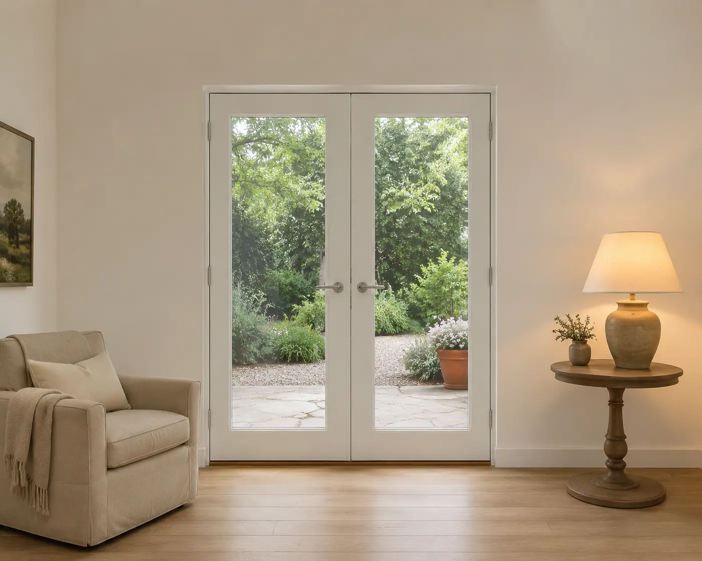 Paired French Doors — before design concept
