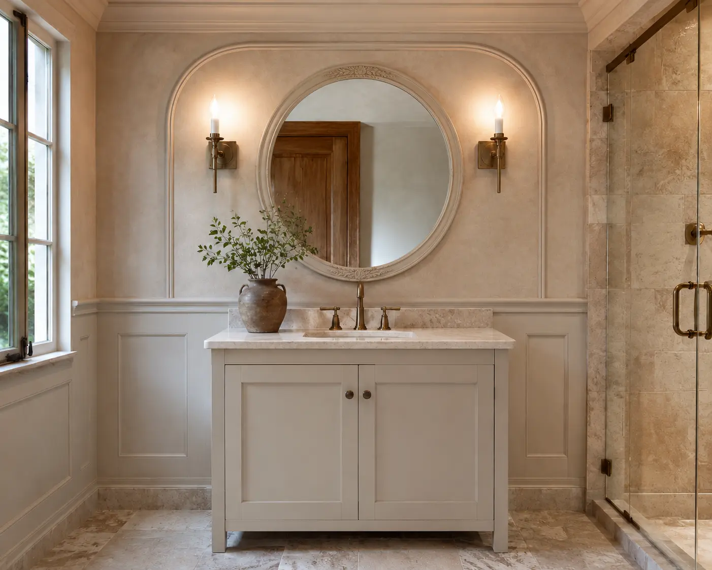 Bathroom Mirror Frame — illustrative design
