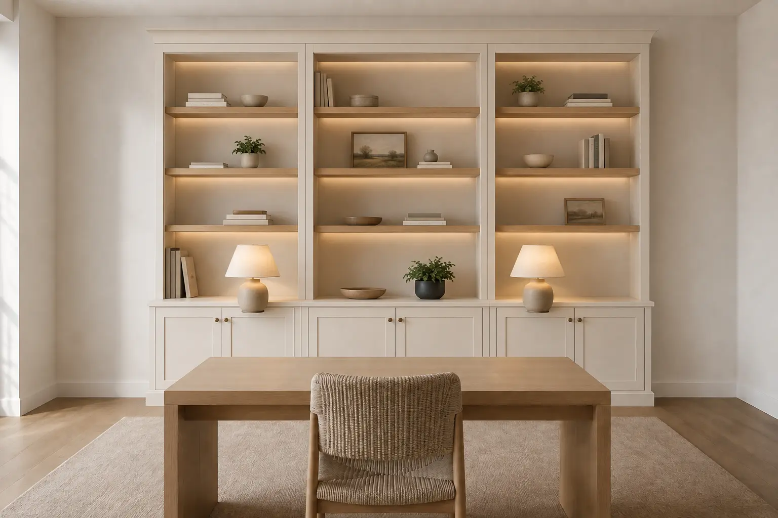 Library / Built-in Wall — illustrative design
