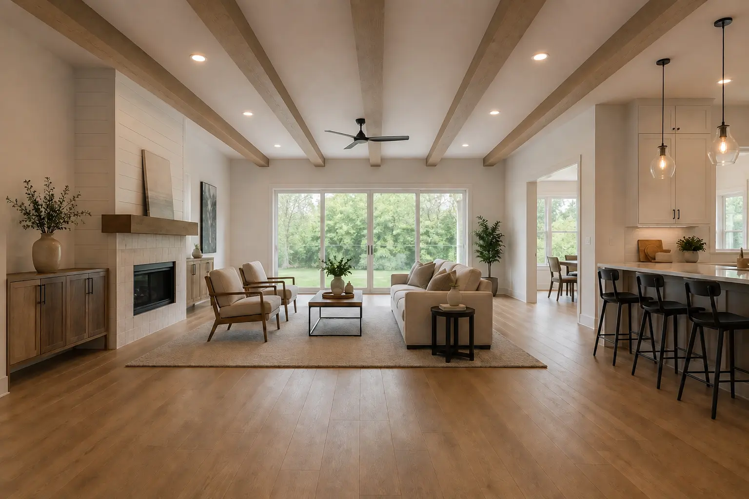 Parallel Beam Ceiling — illustrative design