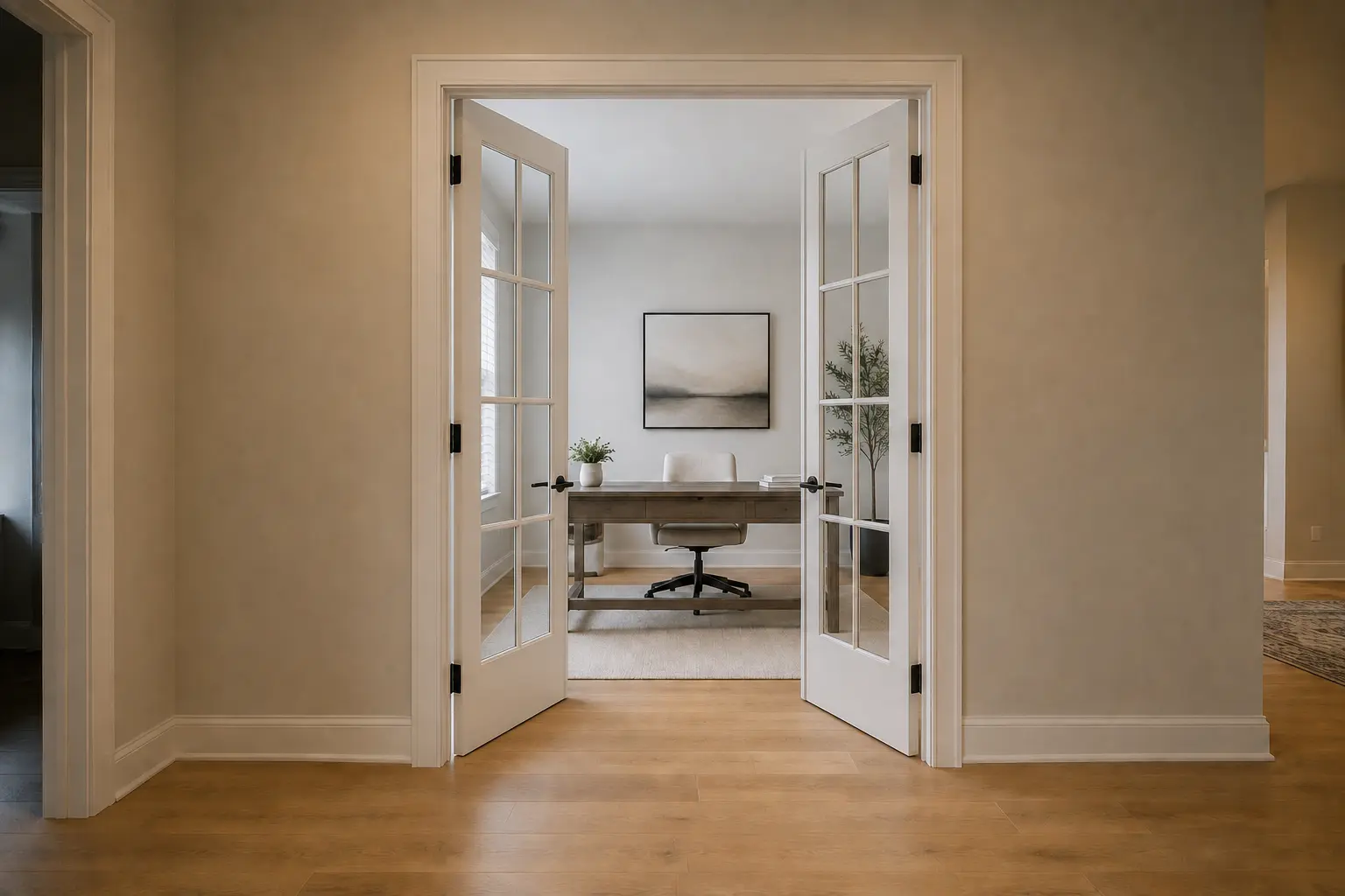 Paired French Doors — illustrative design