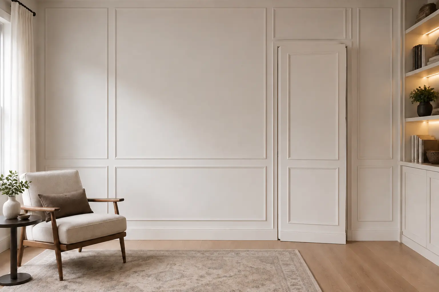 Concealed Panel Door — illustrative design