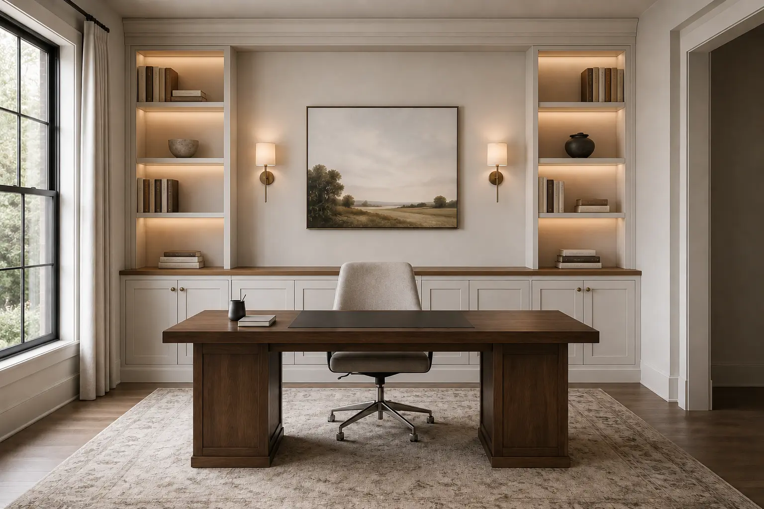 Study Credenza Wall — illustrative design