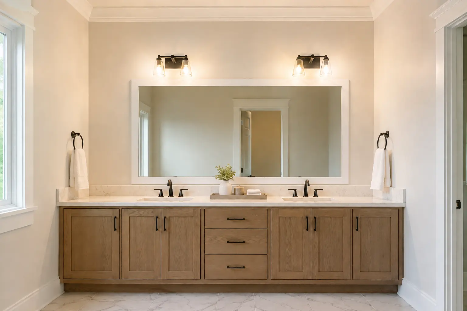 Bathroom Mirror Frame — illustrative design