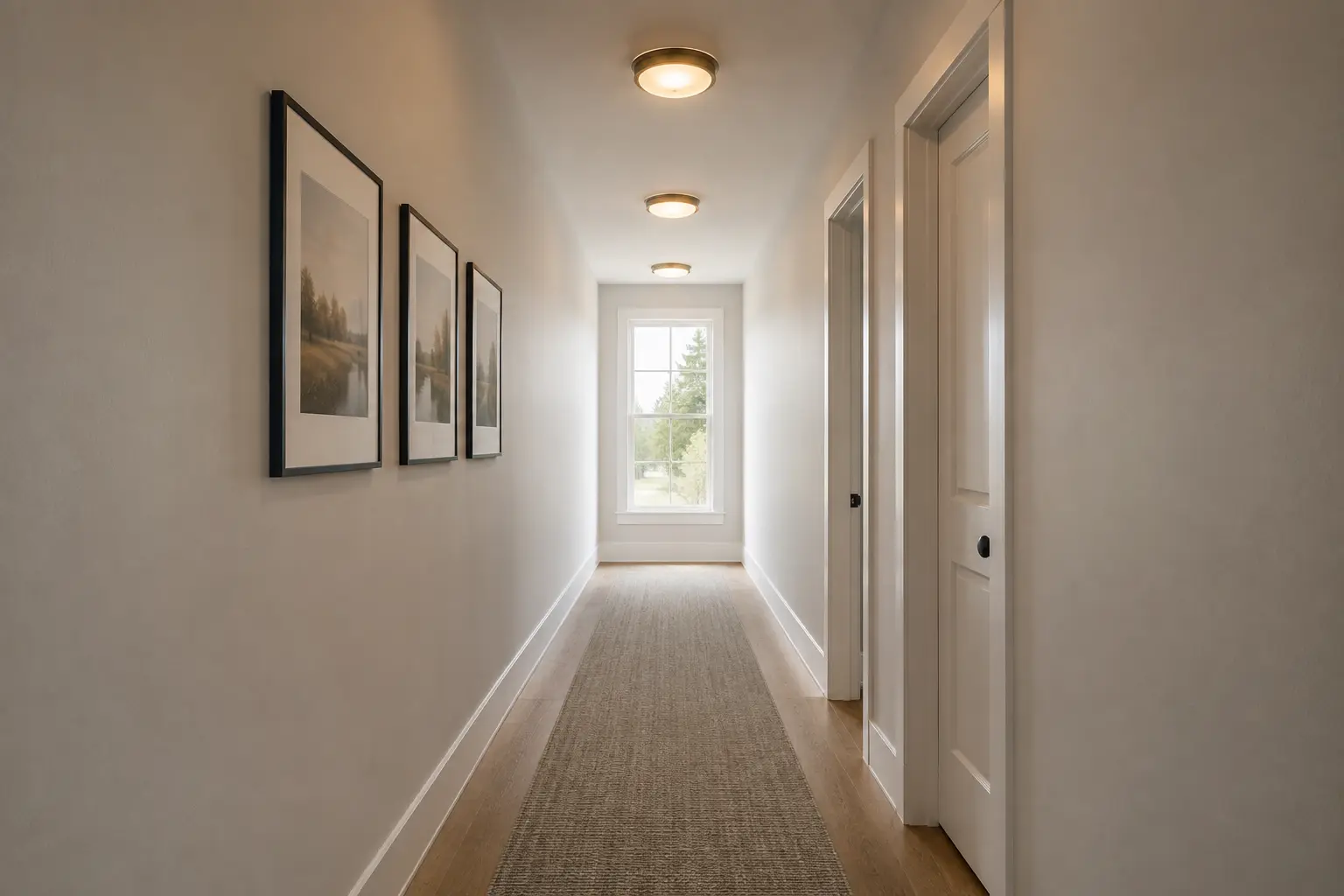Gallery Hall Treatment — before design concept