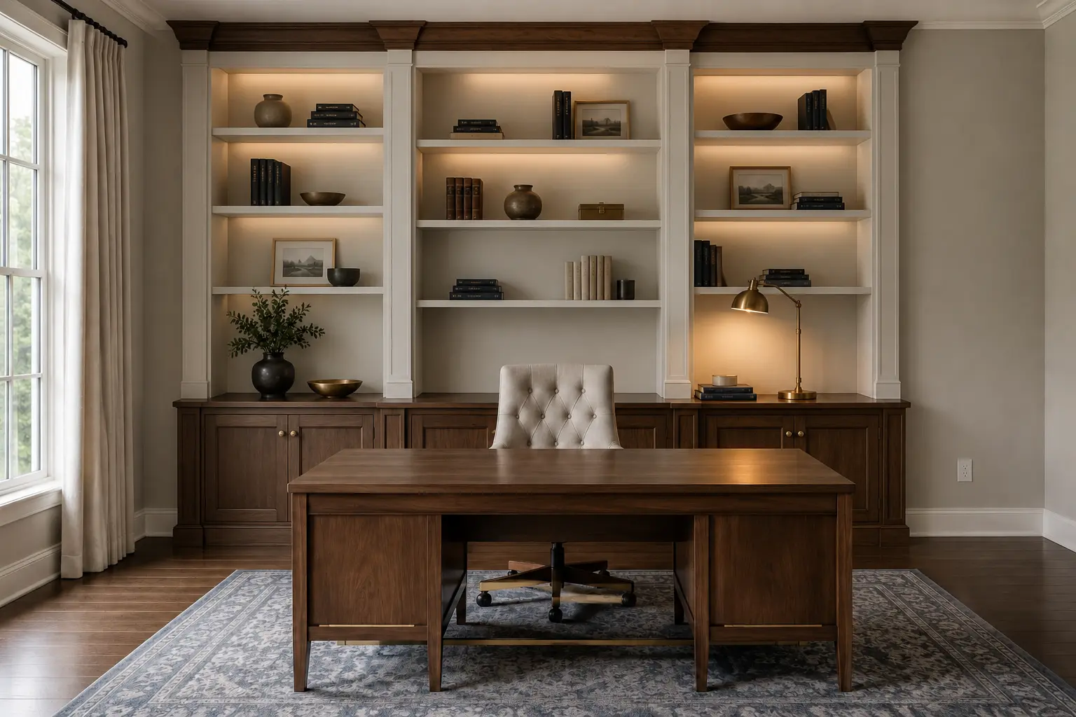 Library / Built-in Wall — illustrative design