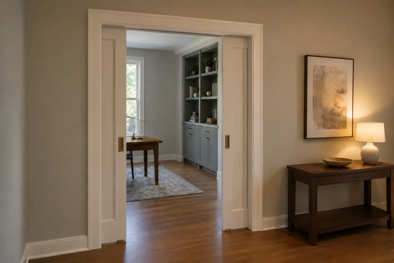 Pocket Door Portal — illustrative design