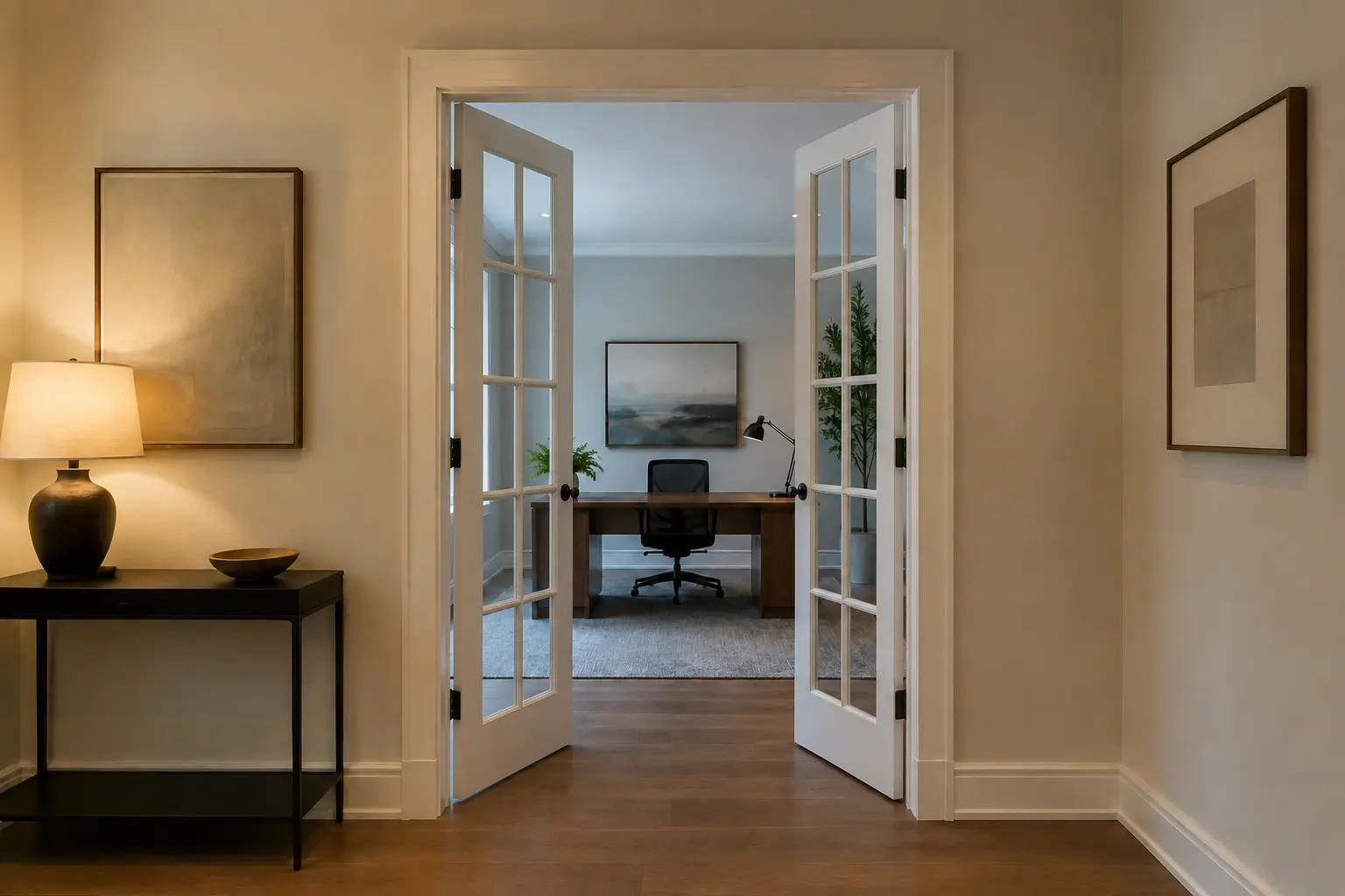 Paired French Doors — illustrative design