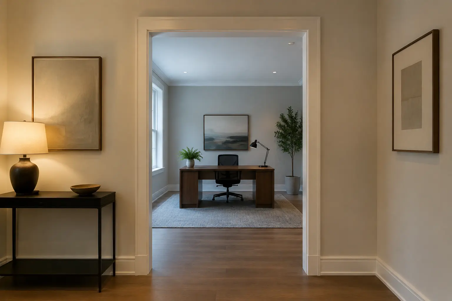 Paired French Doors — before design concept