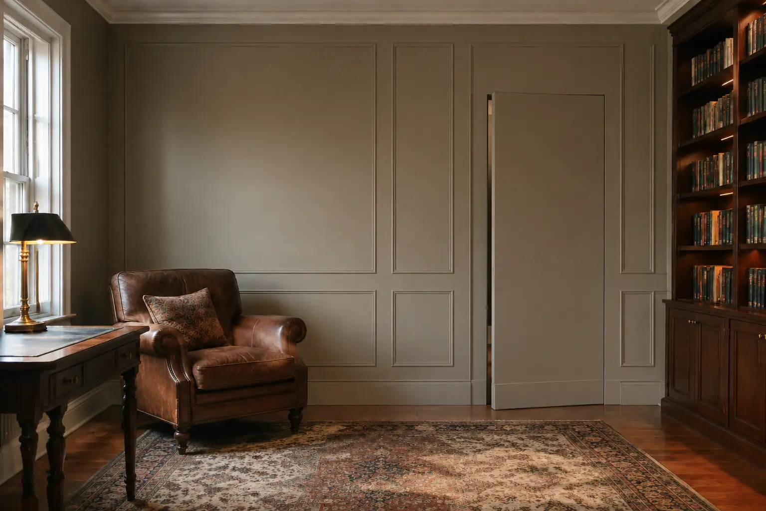 Concealed Panel Door — illustrative design