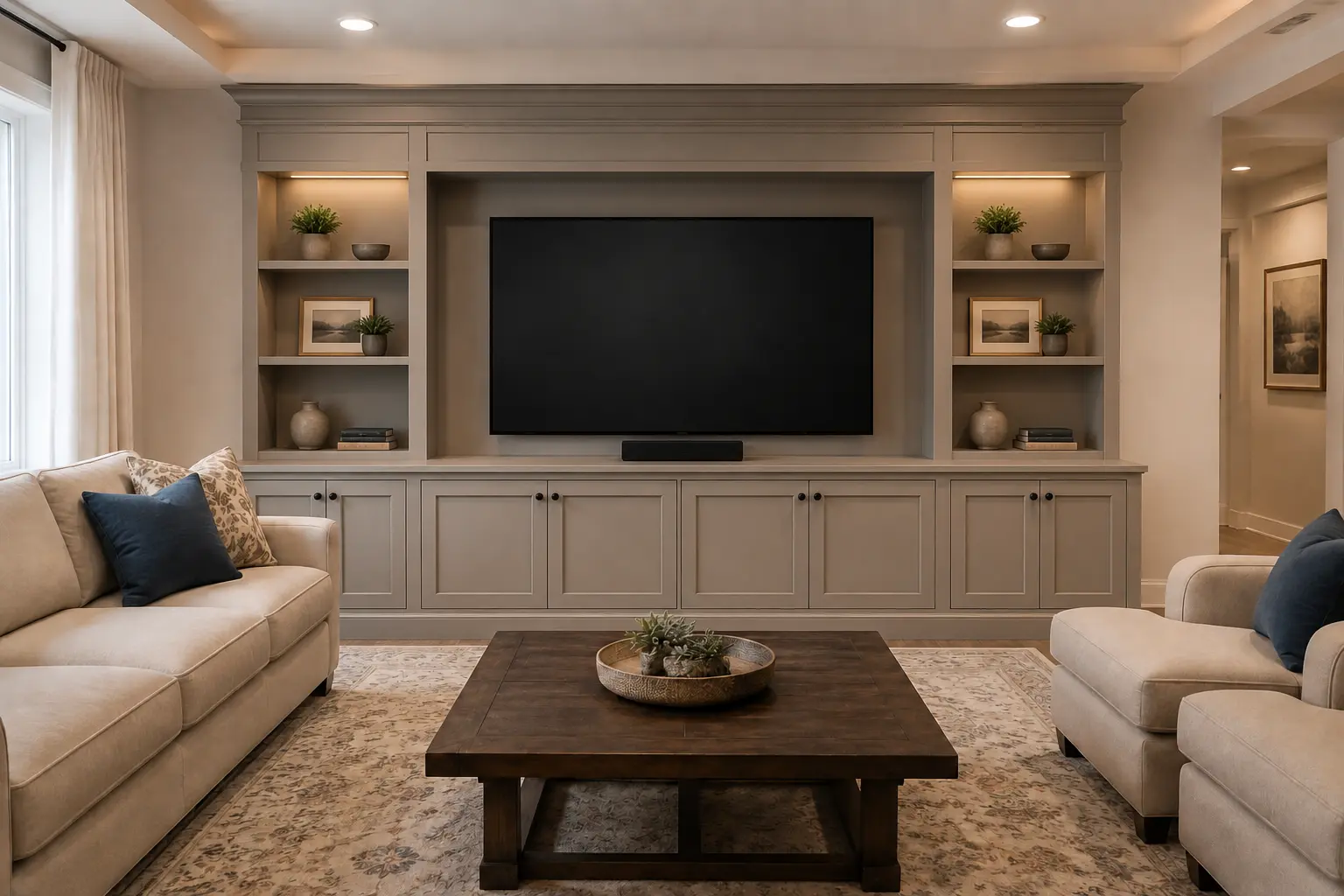 Integrated Media Wall — illustrative design