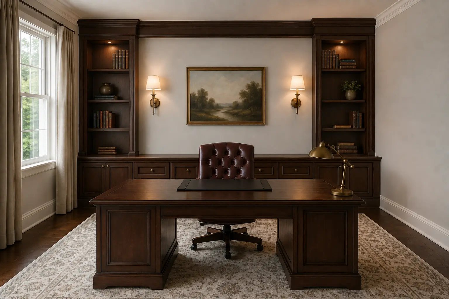 Study Credenza Wall — illustrative design