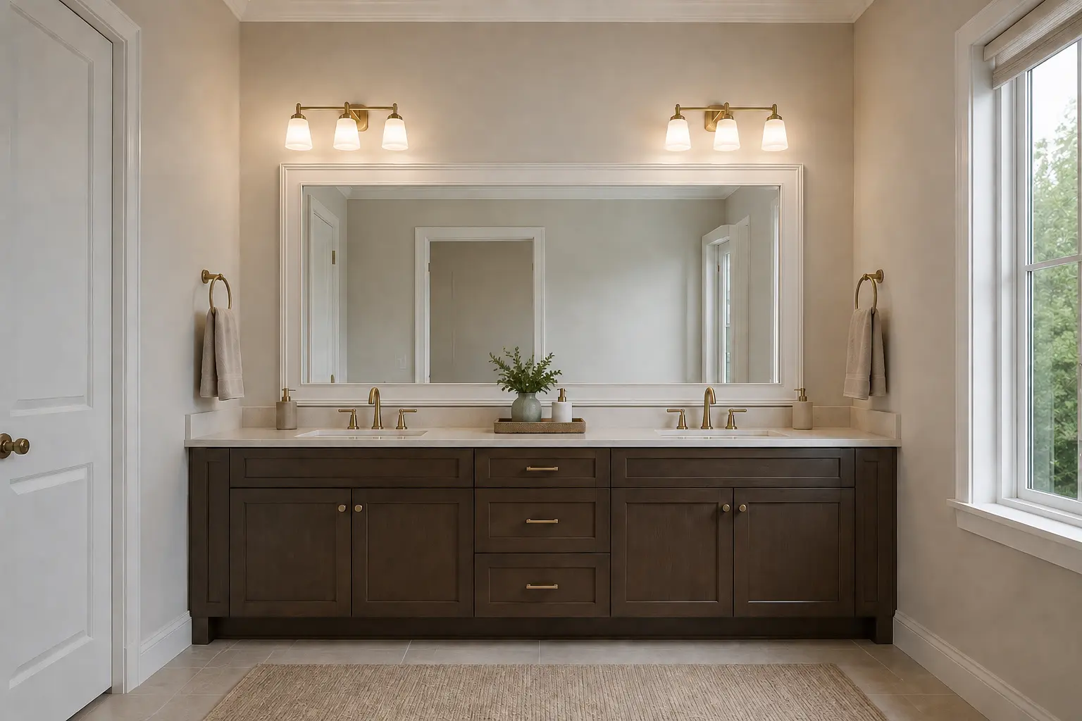 Bathroom Mirror Frame — illustrative design