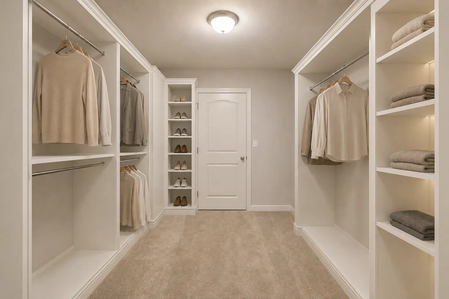 Primary Closet System — illustrative design