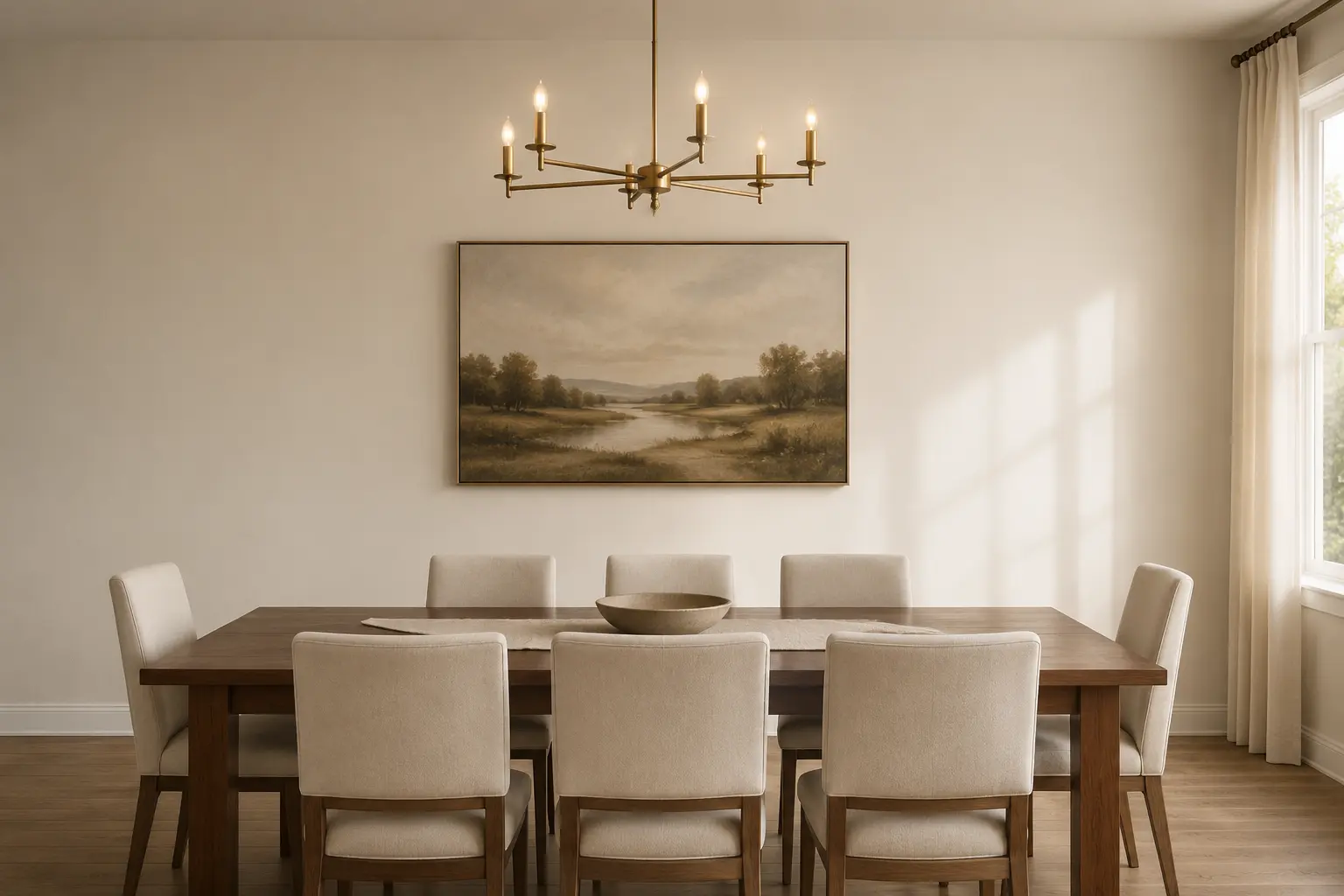 Dining Feature Wall — before design concept