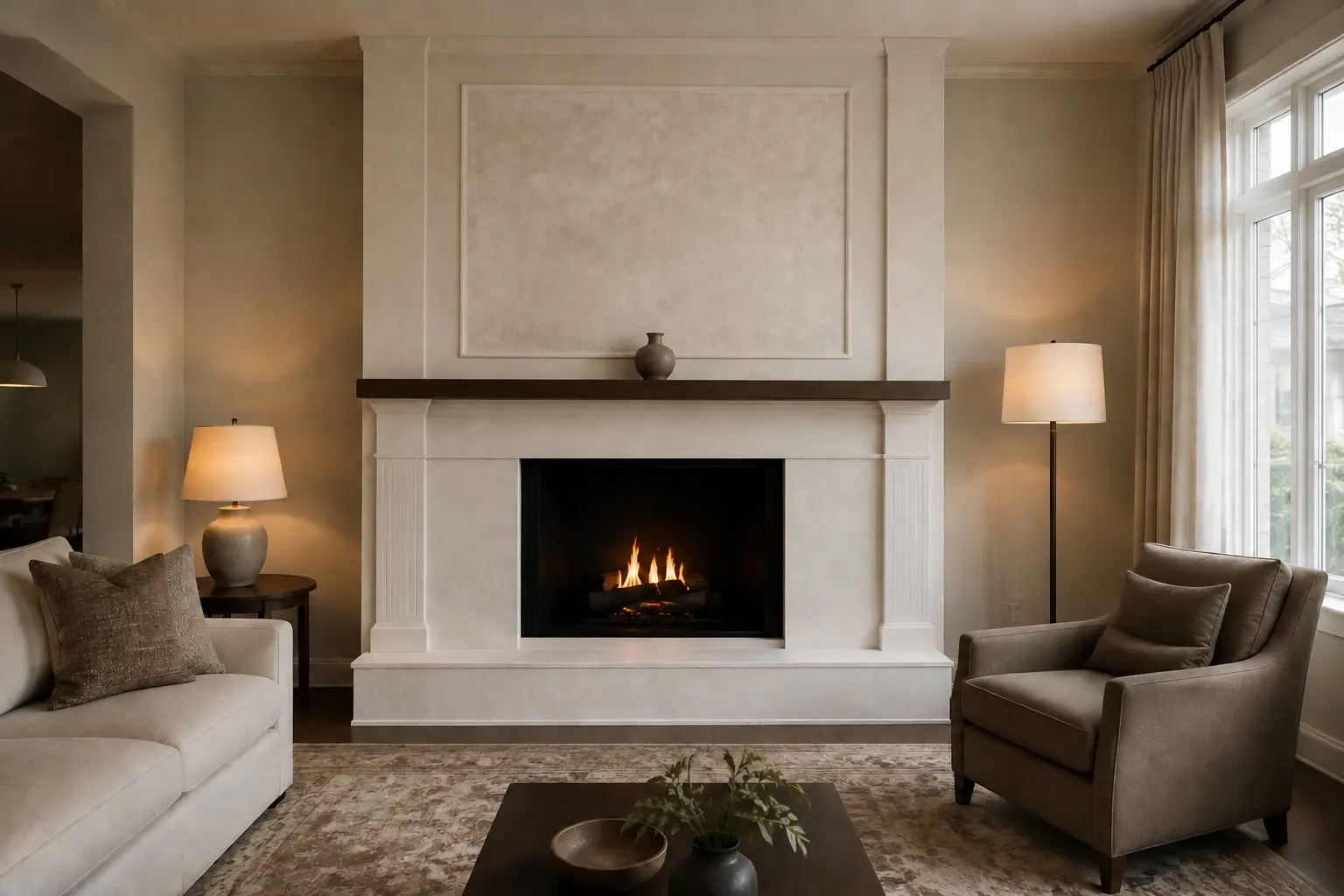 Layered Mantel System — illustrative design