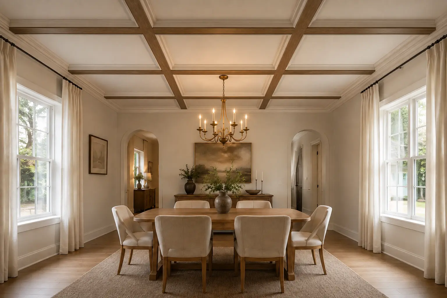 Coffered Ceiling — illustrative design