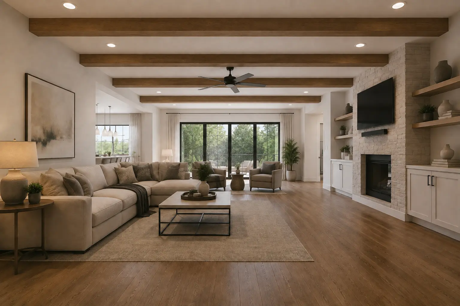 Parallel Beam Ceiling — illustrative design