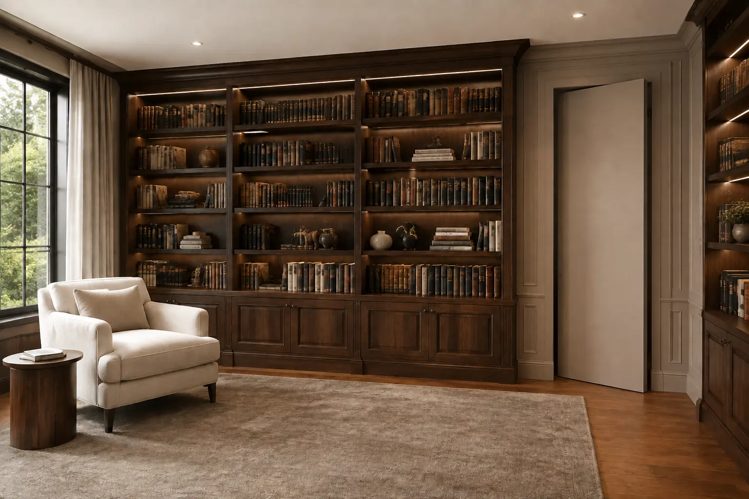 Concealed Panel Door — illustrative design